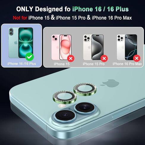 Casetego for iPhone 18 Pro Camera Lens Protector,9H Hardness,Scratch Resistant,Ultra-thin Tempered Glass,Metal Individual Camera Cover for Women,Case Friendly,Cherry in Saudi Arabia