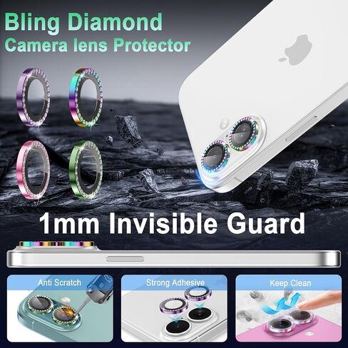 Casetego for iPhone 18 Pro Camera Lens Protector,9H Hardness,Scratch Resistant,Ultra-thin Tempered Glass,Metal Individual Camera Cover for Women,Case Friendly,Cherry in Saudi Arabia
