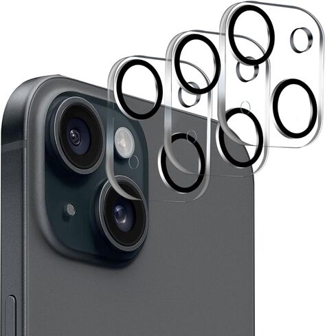 BLEUM CADE 3 Pack Camera Lens Protector for iPhone 16 Pro, Full Coverage, Anti-Scratch, 9H Hardness Tempered Glass in Saudi Arabia