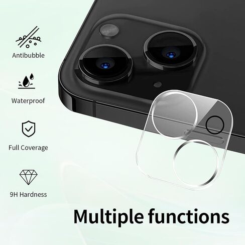 BLEUM CADE 3 Pack Camera Lens Protector for iPhone 16 Pro, Full Coverage, Anti-Scratch, 9H Hardness Tempered Glass in Saudi Arabia