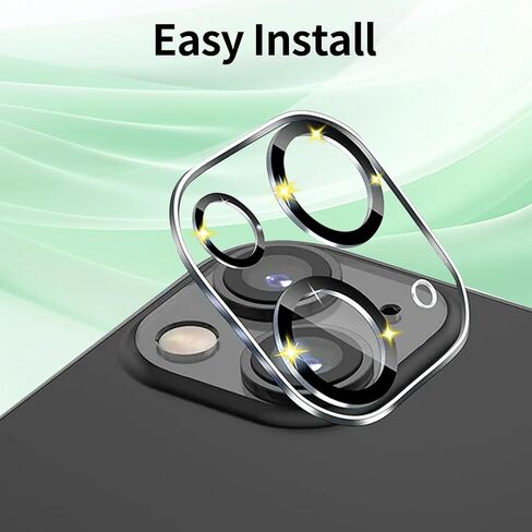 BLEUM CADE 3 Pack Camera Lens Protector for iPhone 16 Pro, Full Coverage, Anti-Scratch, 9H Hardness Tempered Glass in Saudi Arabia