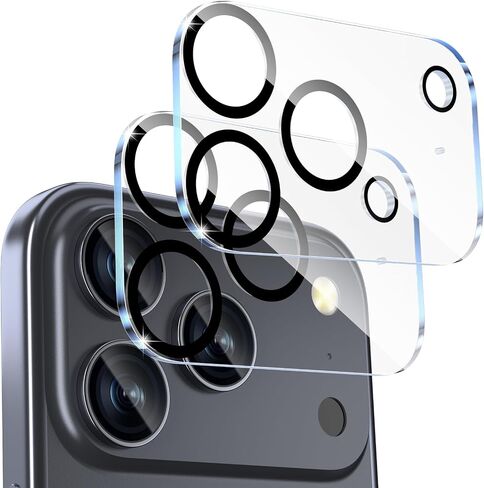SWUU 2 Pack Camera Lens Protector Compatible with iPhone 6.3", Military-Grade 9H Tempered Glass, Shatterproof & Anti-Scratch, HD Clear, No Fingerprint, Case-Friendly in Kuwait