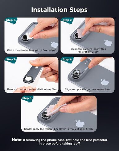 Goton for iPhone Pro Max Camera Lens Protector, 1-Pack Aluminum Alloy Metal Cover with HD Tempered Glass, Pro Camera Style, Shatter-Resistant, Scratch-Proof, Case Friendly in Saudi Arabia