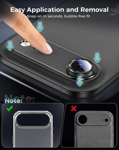 Goton for iPhone Pro Max Camera Lens Protector, 1-Pack Aluminum Alloy Metal Cover with HD Tempered Glass, Pro Camera Style, Shatter-Resistant, Scratch-Proof, Case Friendly in Saudi Arabia