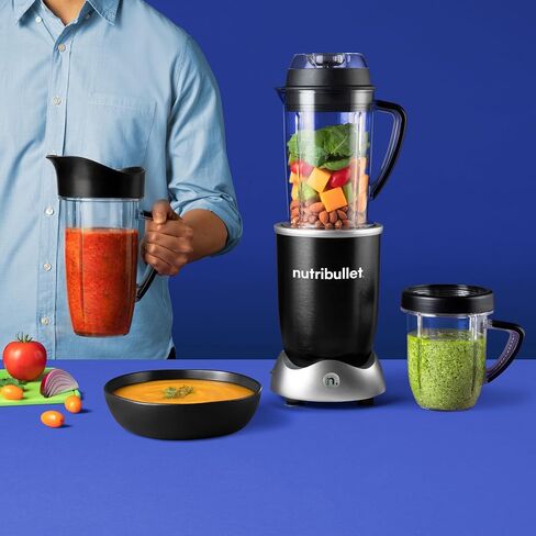 nutribullet RX RN17-1001 Personal Blender for Shakes, Smoothies, Food Prep, and Frozen Blending, 45 Ounces, 1700 Watts, Black (Renewed) in Saudi Arabia