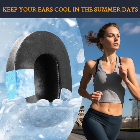 Soulwit Cooling-Gel Aypads لـ Skullcandy Hesh 3/ANC/EVO & Crusher Wireless/ANC/EVO & EVO & ANC Over-Ear ، وسائد أذن مع نسيج حريري ثلج-أسود in Saudi Arabia