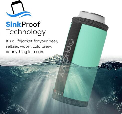 PHOOZY Insulated Can Cooler for 12 oz Cans - Patented Drink Sleeve with NASA-Inspired Technology - Keeps Beer, Soda & Sparkling Water Cold Longer - Lightweight Outdoor Can Holder - Black Camo in Saudi Arabia