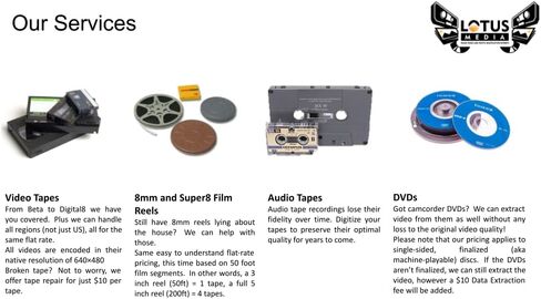 خدمة نقل DVD (و MINI DVD) ، رقمنة إلى ملف MP4 (MPEG4) الرقمي (1) in Saudi Arabia