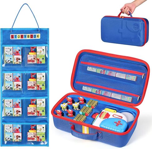 Large Carrying Case Compatible with Little Tikes Story Dream Machine Books Starter Set and Accessories, With Storage Organizer Bag Suitable for Books and Audio Play Character (blue) in Kuwait