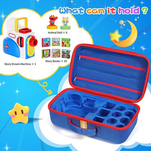 Large Carrying Case Compatible with Little Tikes Story Dream Machine Books Starter Set and Accessories, With Storage Organizer Bag Suitable for Books and Audio Play Character (blue) in Kuwait