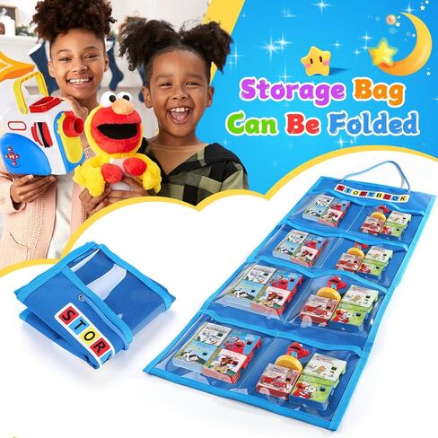 Large Carrying Case Compatible with Little Tikes Story Dream Machine Books Starter Set and Accessories, With Storage Organizer Bag Suitable for Books and Audio Play Character (blue) in Kuwait