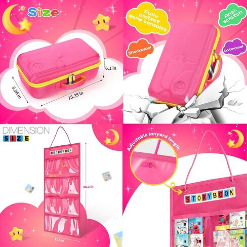 حالة حمل كبيرة متوافقة مع Little Tikes Story Dream Books Set starter starter st starter ، مع حقيبة منظم التخزين مناسبة للكتب والشخصية الصوتية (الأزرق) in Saudi Arabia