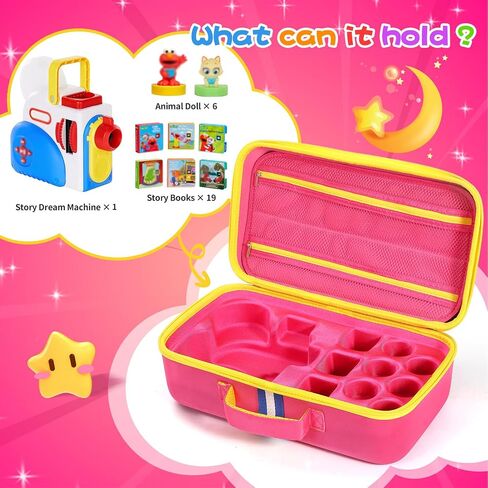 حالة حمل كبيرة متوافقة مع Little Tikes Story Dream Books Set starter starter st starter ، مع حقيبة منظم التخزين مناسبة للكتب والشخصية الصوتية (الأزرق) in Saudi Arabia