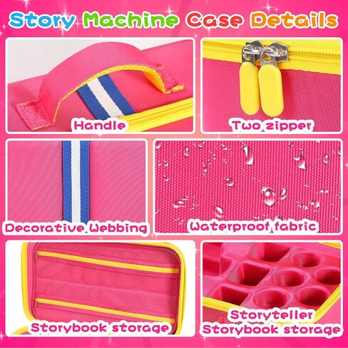 حالة حمل كبيرة متوافقة مع Little Tikes Story Dream Books Set starter starter st starter ، مع حقيبة منظم التخزين مناسبة للكتب والشخصية الصوتية (الأزرق) in Saudi Arabia