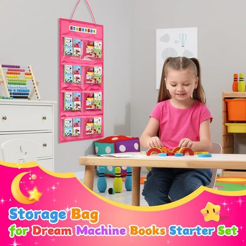 حالة حمل كبيرة متوافقة مع Little Tikes Story Dream Books Set starter starter st starter ، مع حقيبة منظم التخزين مناسبة للكتب والشخصية الصوتية (الأزرق) in Saudi Arabia