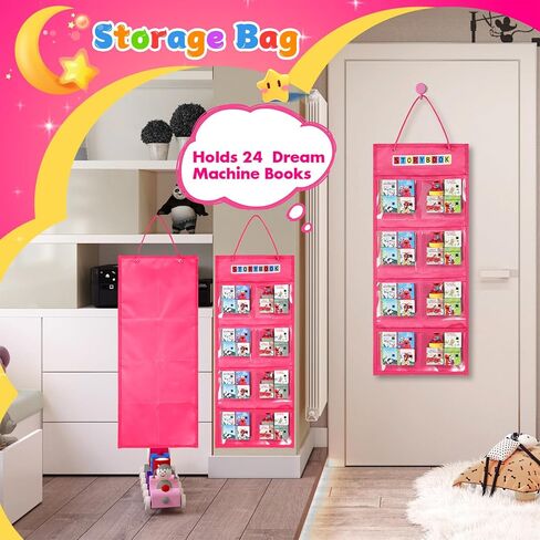حالة حمل كبيرة متوافقة مع Little Tikes Story Dream Books Set starter starter st starter ، مع حقيبة منظم التخزين مناسبة للكتب والشخصية الصوتية (الأزرق) in Saudi Arabia