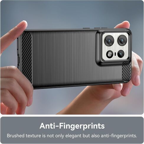 بالنسبة إلى Motorola Moto Edge 50 Pro Phone Case ، Strockproof ، سترة ألياف الكربون المقاومة للخدش ، TPU الناعمة ، لحالة Moto Edge 50 Pro (أسود) in Kuwait