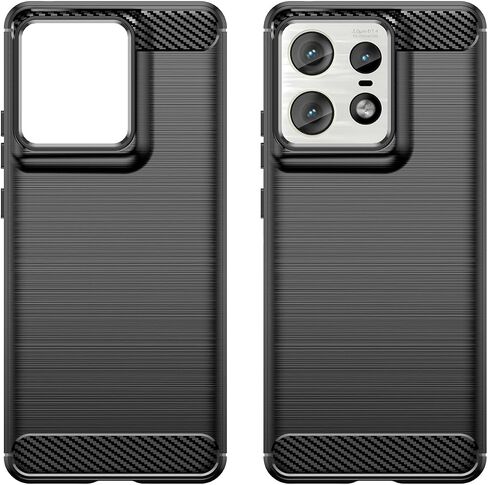 بالنسبة إلى Motorola Moto Edge 50 Pro Phone Case ، Strockproof ، سترة ألياف الكربون المقاومة للخدش ، TPU الناعمة ، لحالة Moto Edge 50 Pro (أسود) in Kuwait