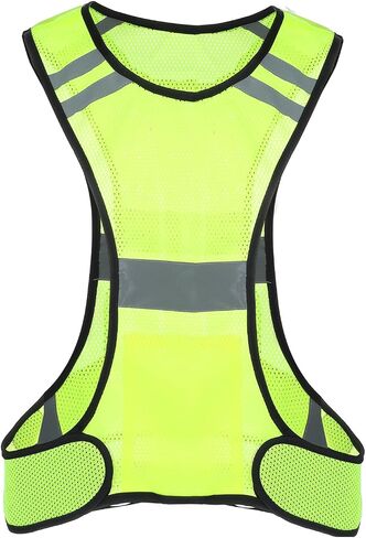 Reflective Running Vest Safety Running Gear High Visibility Reflector Vest with Large Pocket for Runners Biking Walking Women Men Lightweight Comfy in Saudi Arabia
