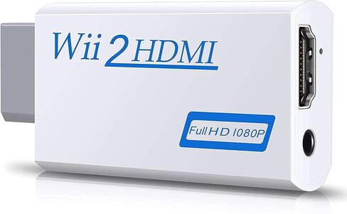 BSWL Wii HDMI Adapter for TV, Wii to HDMI Converter Wii Hdmi Adapter Converter Full HD 1080P Video Adapter with 3.5mm Audio and HDMI Output, Supports All Wii Display Modes in Saudi Arabia