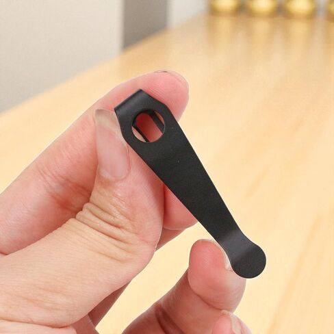 2 PCS Replacement for Spyderco Deep Carry Pocket Clip Para 3 – Titanium Stonewash Clips Fit for Spyderco Lightweight, Smock Knives, Paramilitary, Dragonfly, and with More Models – Premium Custom-Made Pack Black in Saudi Arabia