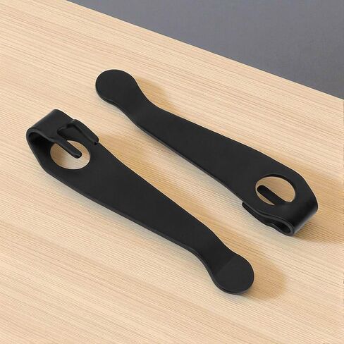 2 PCS Replacement for Spyderco Deep Carry Pocket Clip Para 3 – Titanium Stonewash Clips Fit for Spyderco Lightweight, Smock Knives, Paramilitary, Dragonfly, and with More Models – Premium Custom-Made Pack Black in Saudi Arabia