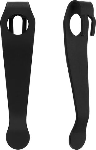 2 PCS Replacement for Spyderco Deep Carry Pocket Clip Para 3 – Titanium Stonewash Clips Fit for Spyderco Lightweight, Smock Knives, Paramilitary, Dragonfly, and with More Models – Premium Custom-Made Pack Black in Saudi Arabia