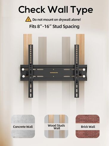 40 50 55 inch Tilting TV Wall Mount for 24-65 '' TVs, Low Profile TV Mount, Ultra Slim Wall Mounts TVs Bracket, Max VESA 400x400mm, 99 lbs & 16 inch Studs, Fit Most 32+ 42 43 45 Screen in Saudi Arabia