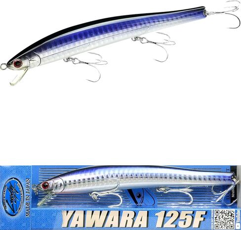 Lucky Craft Flashminnow 125 Yawara ، سحر الصيد في المياه المالحة ، وملحقات صيد الأسماك الأزهار Jerkbait ، وسحر الصيد في الهلبوت وصيد الجهير in Kuwait