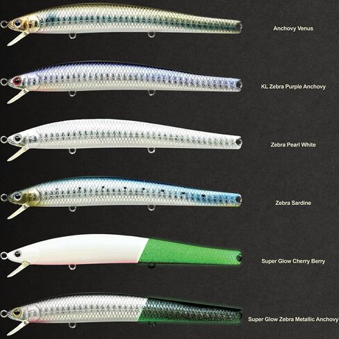 Lucky Craft Flashminnow 125 Yawara ، سحر الصيد في المياه المالحة ، وملحقات صيد الأسماك الأزهار Jerkbait ، وسحر الصيد في الهلبوت وصيد الجهير in Kuwait