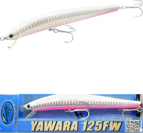 Lucky Craft Flashminnow 125 Yawara ، سحر الصيد في المياه المالحة ، وملحقات صيد الأسماك الأزهار Jerkbait ، وسحر الصيد في الهلبوت وصيد الجهير in Kuwait