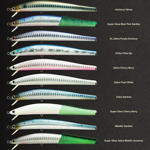 Lucky Craft Flashminnow 125 Yawara ، سحر الصيد في المياه المالحة ، وملحقات صيد الأسماك الأزهار Jerkbait ، وسحر الصيد في الهلبوت وصيد الجهير in Kuwait