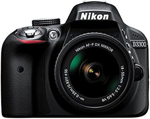 Nikon D3300 W/AF-P DX 18-55MM VR Digital SLR � Black (متجدد) in Kuwait