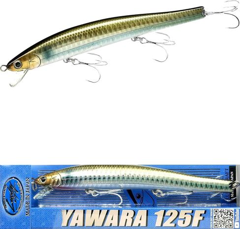 Lucky Craft Flashminnow 125 Yawara ، سحر الصيد في المياه المالحة ، وملحقات صيد الأسماك الأزهار Jerkbait ، وسحر الصيد في الهلبوت وصيد الجهير in Kuwait