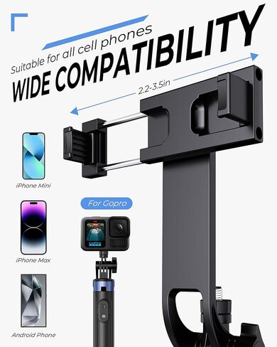 71 "Tripod و Selfie Stick ، ​​تصميم أكثر استقرارًا 4 أرجل ، حامل ثلاثي القوائم للهاتف الخلوي القابل للتمديد مع جهاز التحكم عن بعد اللاسلكي و 2 ملء ضوء ، متوافق مع هاتف iPhone Android ، الكاميرا in Kuwait