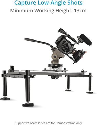 Pro Flyking Pro 4ft Mitchell Video Camera Slider لمقدمي الفيديو وصانعي الأفلام. مع 360 درجة كاسحة القفل وقفل الوجه السريع. حمولة تصل إلى 100 كجم / 220 رطل. in Saudi Arabia