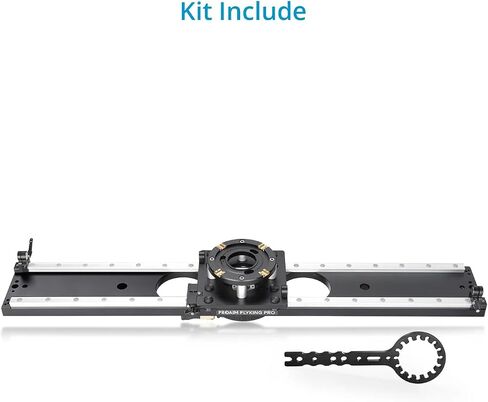 Pro Flyking Pro 4ft Mitchell Video Camera Slider لمقدمي الفيديو وصانعي الأفلام. مع 360 درجة كاسحة القفل وقفل الوجه السريع. حمولة تصل إلى 100 كجم / 220 رطل. in Saudi Arabia