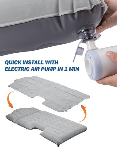 JOYTUTUS Back Seat Air Mattress with Air Pump Compatible with 2024 2025 Cybertruck, Inflatable Back Seat Air Mattress for Camping Sleeping in Saudi Arabia