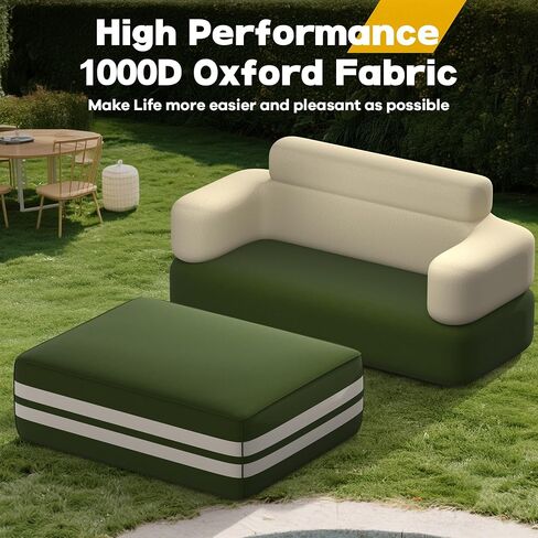 CACSPS Portable Inflatable Table with Built-in Pump - Durable Multifunctional Blow Up Table for Camping, Outdoor, Travel, Home Backyard in Kuwait