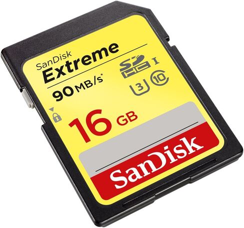 Sandisk Extreme SDHC-Speicherkarte ، 90 ميجابايت ، 16 جيجابايت in Saudi Arabia