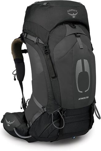 Osprey Atmos AG 50L Men's Backpacking Backpack, Black, Large/X-Large in Kuwait