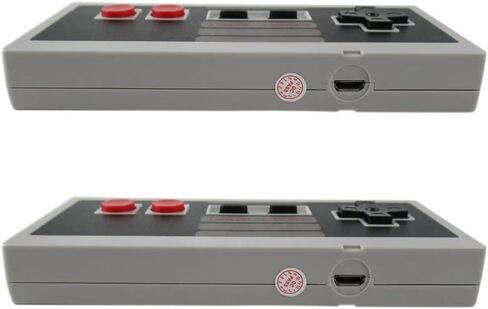 Upgrade 2-Pack 2.4 GHz Wireless Controller for Nin-tendo NES Classic Edition Mini/Raspberry Pi/PC/Macbook/TV Box, with USB Wireless Receiver in Saudi Arabia