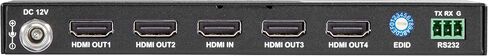 صندوق الأسود 4-منفذ الفاصل 4K 60 هرتز 4: 4: 4 HDMI 2.0 UHD HDCP 1.4/2.2 in Saudi Arabia