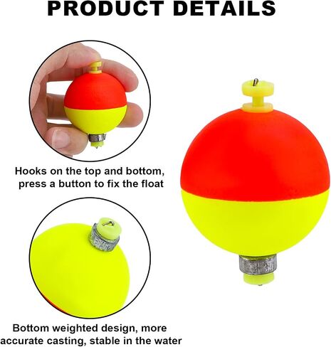12pcs fishing bobbers تعويم ، إيفا المفاجئة على بوبس مرجحة لصيد الأسماك باس باس بلوجل كرابي in Saudi Arabia