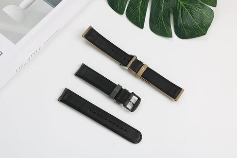 SEI Chronograph Black Nylon 18mm Watch Strap - Black, 18mm, Regular, Black, Exquisite Strap in Saudi Arabia
