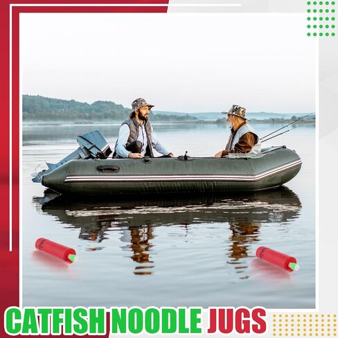 Threehoney 3/6/12 Set Catfish Rig Catfishing Tackle Floats Noodle Jugs Catfishing Equipment 13.4 Inch Fishing Lines Rig Tackle in Saudi Arabia