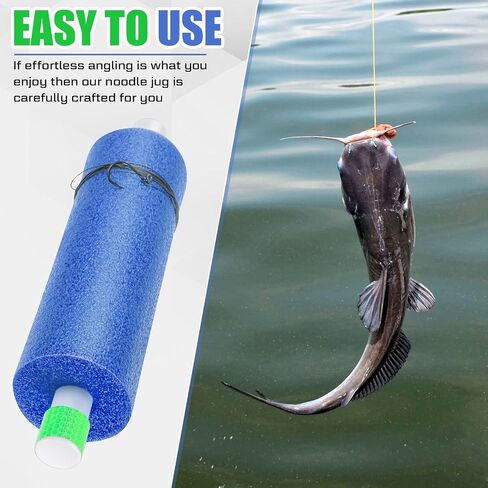 3/6/12 Set Catfish Rig Catfishing Tackle Floats Noodle Jugs Catfishing Equipment 13.4 Inch Fishing Lines Rig Tackle in Saudi Arabia