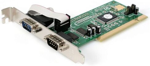 Startech.com 2 Port PCI Low Profile RS232 بطاقة محول مسلسل مع 16550 UART - محول متسلسل - PCI - RS -232 X 2 - PCI2S550_LP in Saudi Arabia