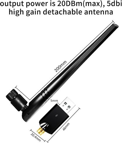 Zigbee3.0 USB Dongle Gateway，Universal Zigbee Gateway Adapter with Antenna，Support Home Assistant ZTA Zigbee2MQTT,OpenHAB，Base on EFR32MG21 and EZNet 7.4.3(Upgradeable Firmware) in Saudi Arabia