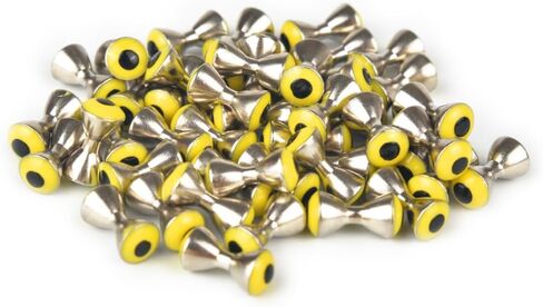 MUUNNN 100PCS عيون الدمبل يطير يطير ، يطير عيون عيون 3.2/4/5MM النحاس النحاس واقعية ربط عيون الحديد الأخضر/الأحمر/الأصفر in Saudi Arabia